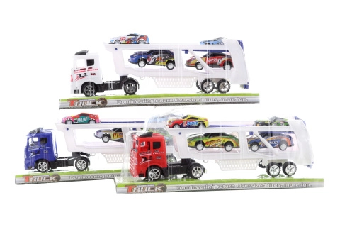 Kamion se závodními auty, 3 barvy
