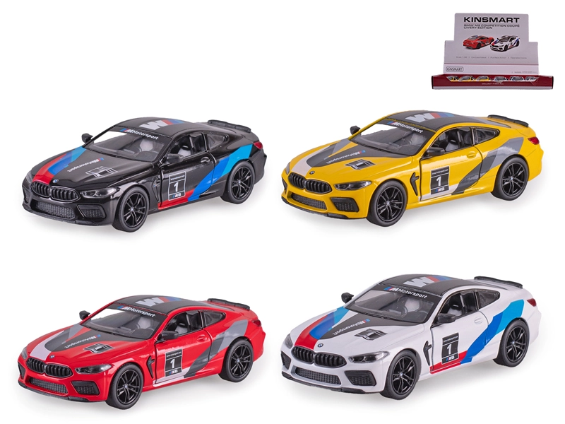Kovový model auta BMW M8 Competition Coupé 1:38 s pull-back pohonem