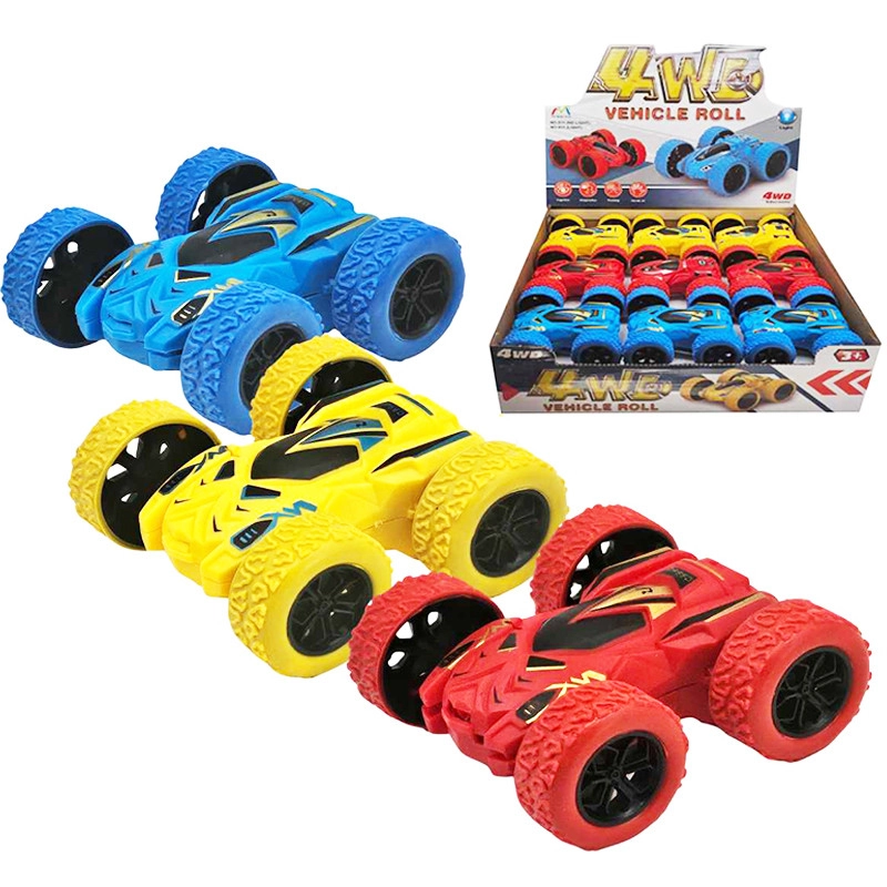 Barevné autíčko na setrvačník s otočením o 180°