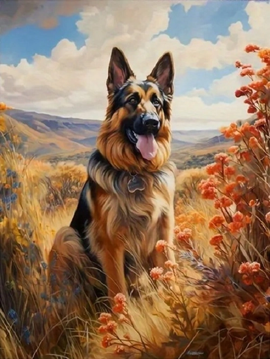 Norimpex malování podle čísel Ovčák v horách 40 × 50 cm