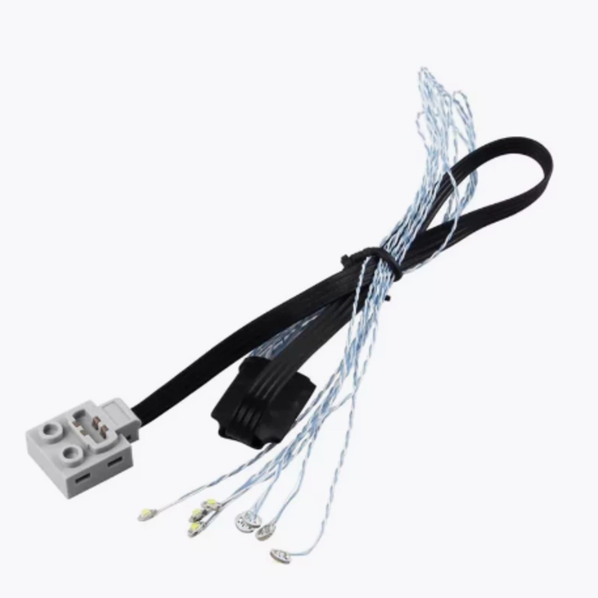 CaDA světla LED s kabelem pro modely z kostek