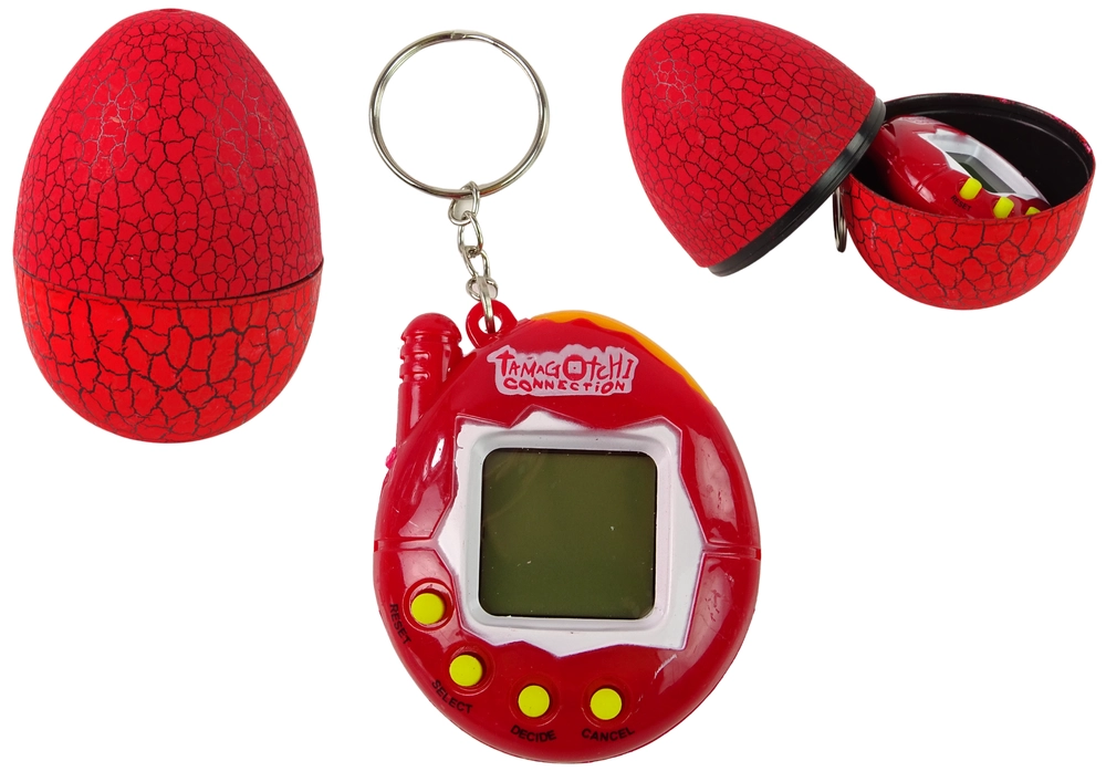 Tamagotchi v vejci elektronické zvířátko – červené