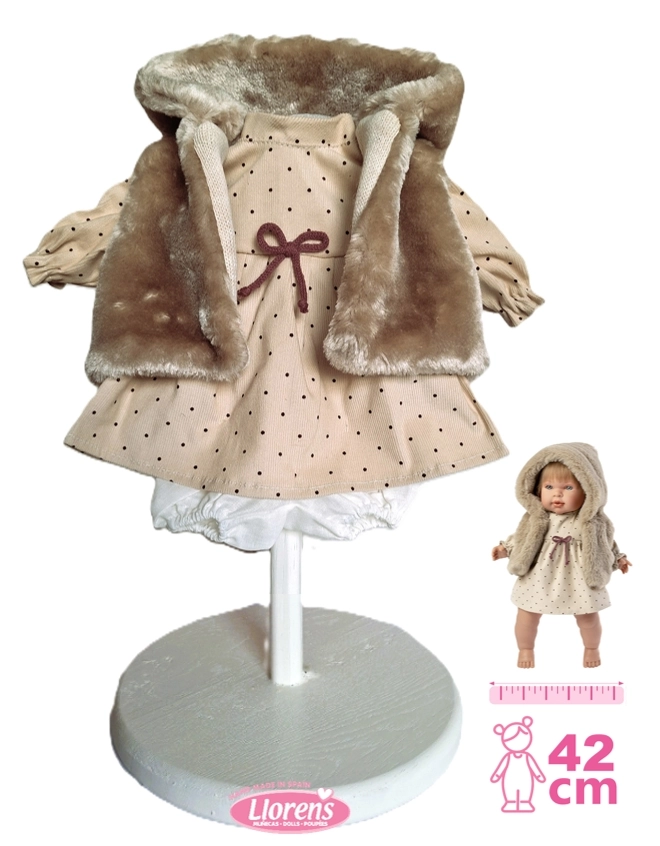 Llorens obleček pro panenku 42 cm – 3dílná sada