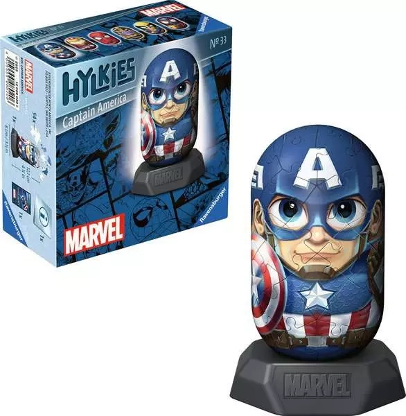Ravensburger 3D puzzle Hylkies Marvel: Captain America 54 dílků