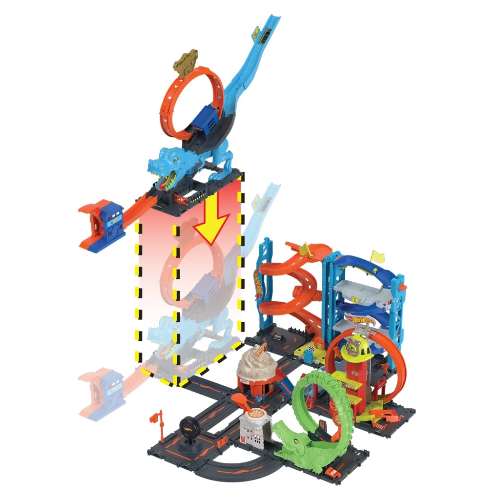 Hot Wheels City smyčka se žravým T-Rexem HKX42 TV 1.1.-30.6.