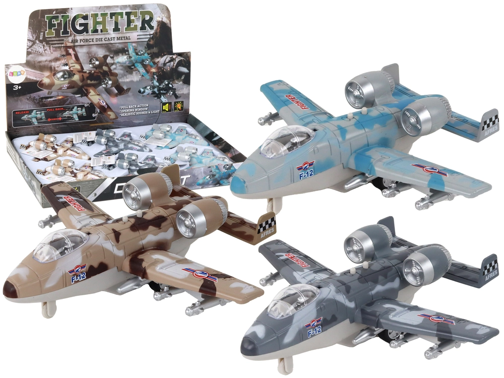 Lean Toys Poháněné stíhací letadlo Moro Military Jet