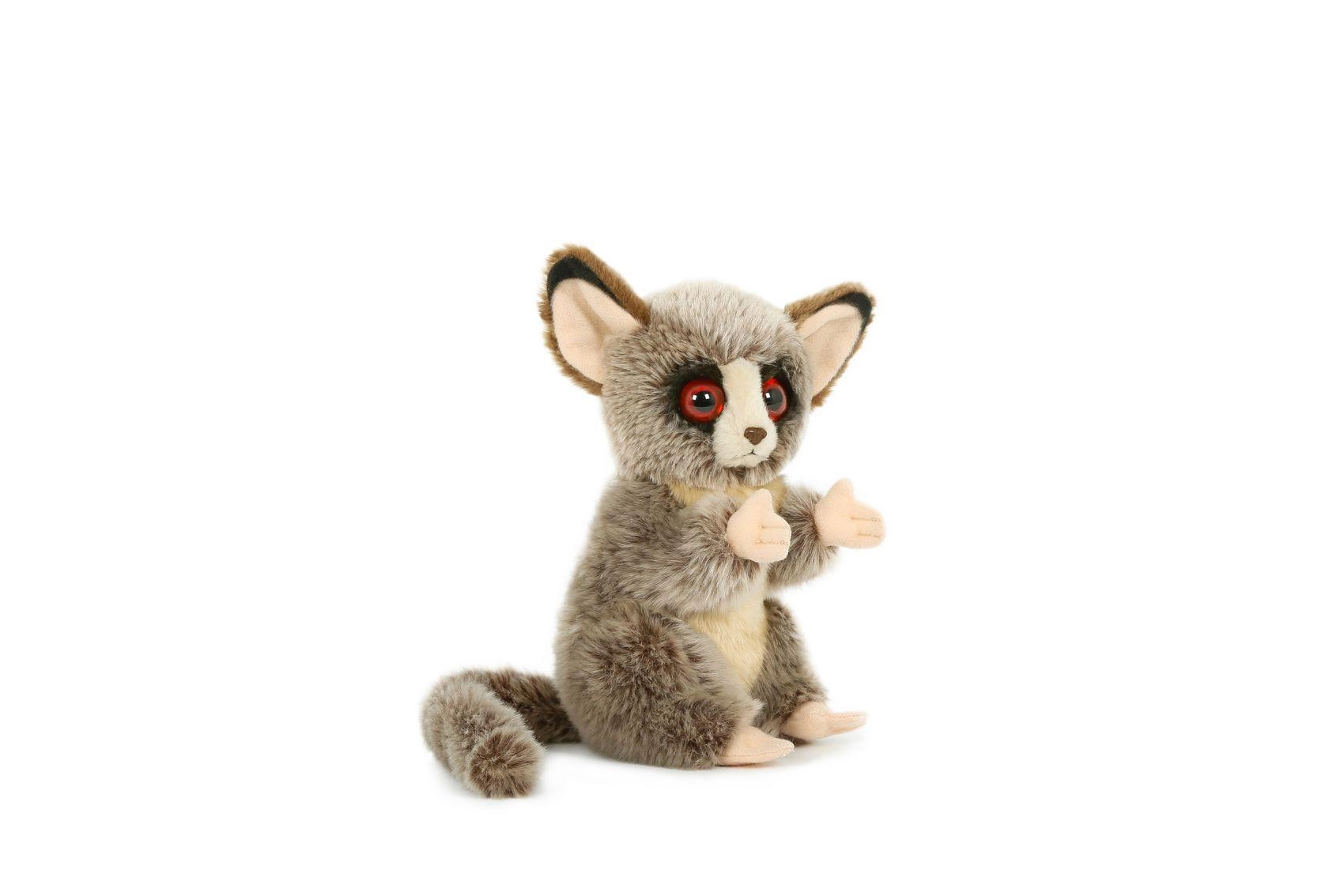 Plyšová opička galago sedící 18 cm