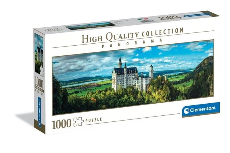 Clementoni panorama puzzle 1000 dílků Neuschwanstein