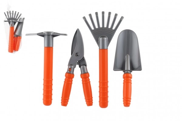 Levně Teddies zahradní nářadí dřevo/kov 15-22 cm 3 ks na kartě