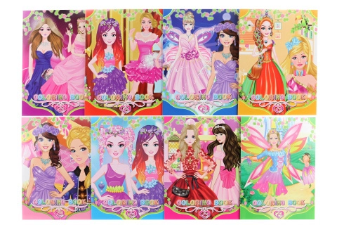 Omalovánky pro dívky – sešit 16 listů