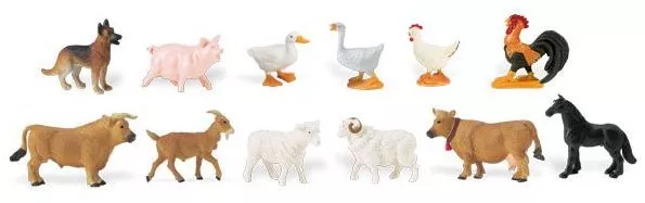 Život na farmě – vak s miniaturami (48 ks)
