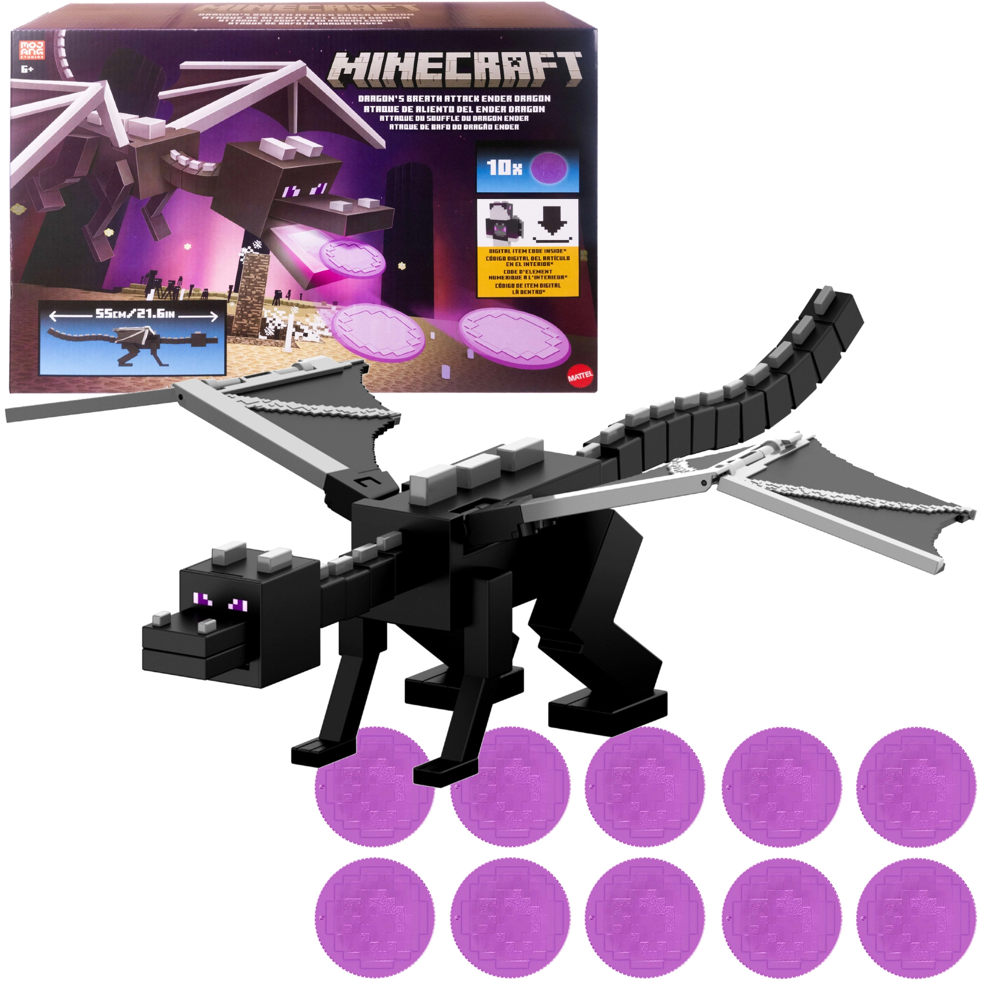 Minecraft ender drak – útok Dračí dech 55 cm