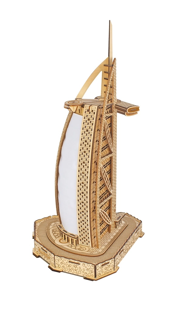 Levně Dřevěné 3D puzzle Burdž al-Arab