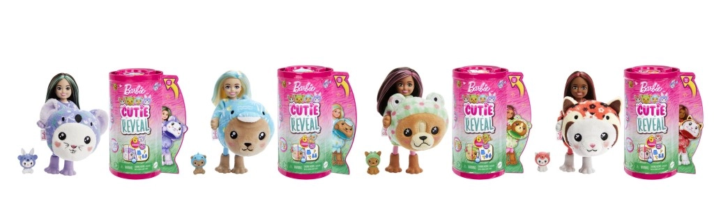 barbie cutie reveal chelsea v kostýmu – panenka se zvířecím převlekem a překvapením