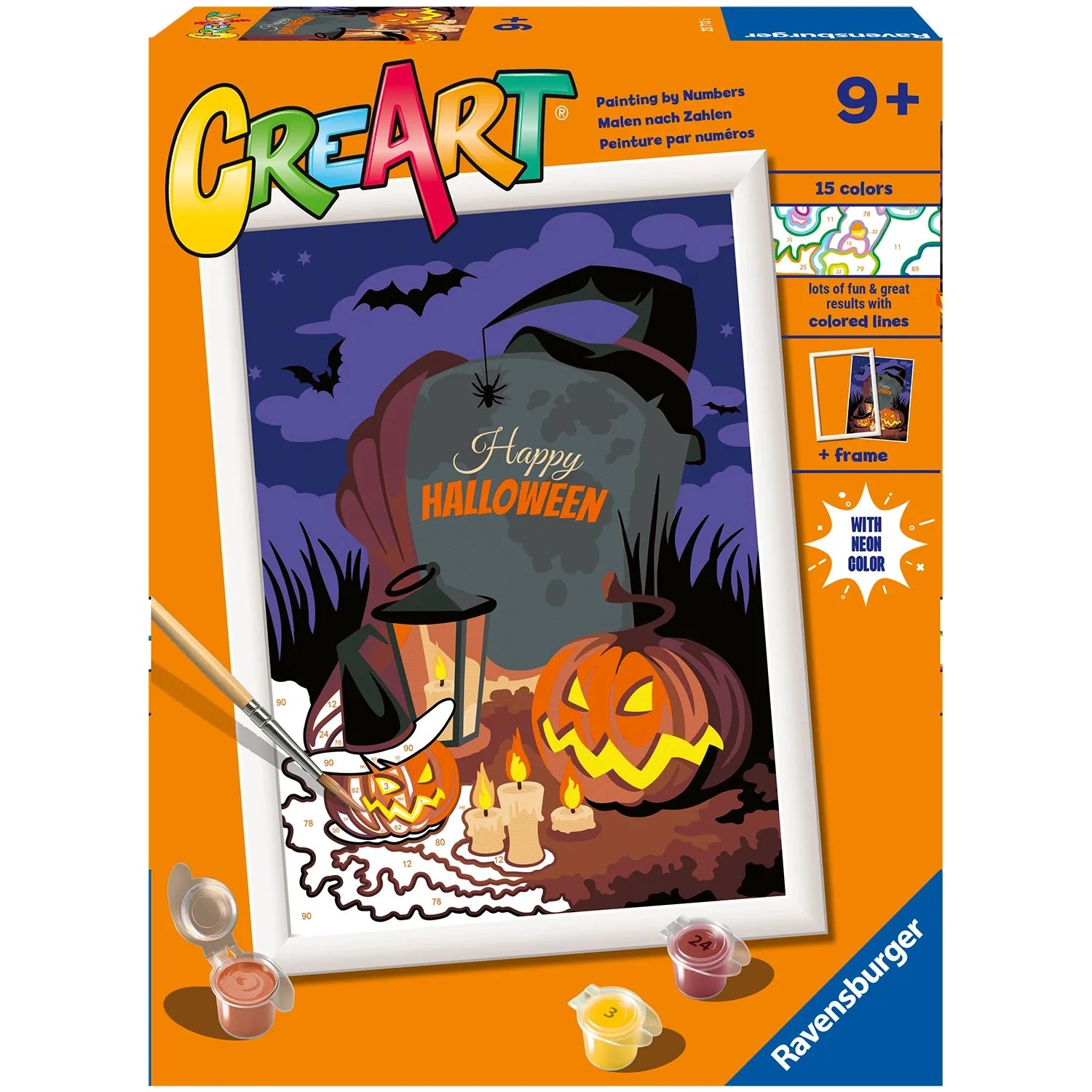 CreArt halloween atmosféra – malování podle čísel