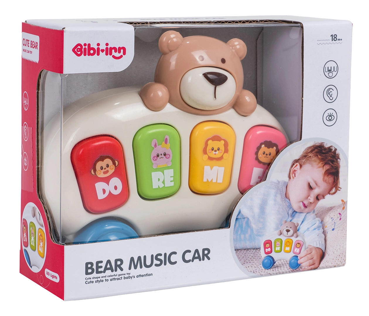 Hudební mini piano s medvídkem pro nejmenší