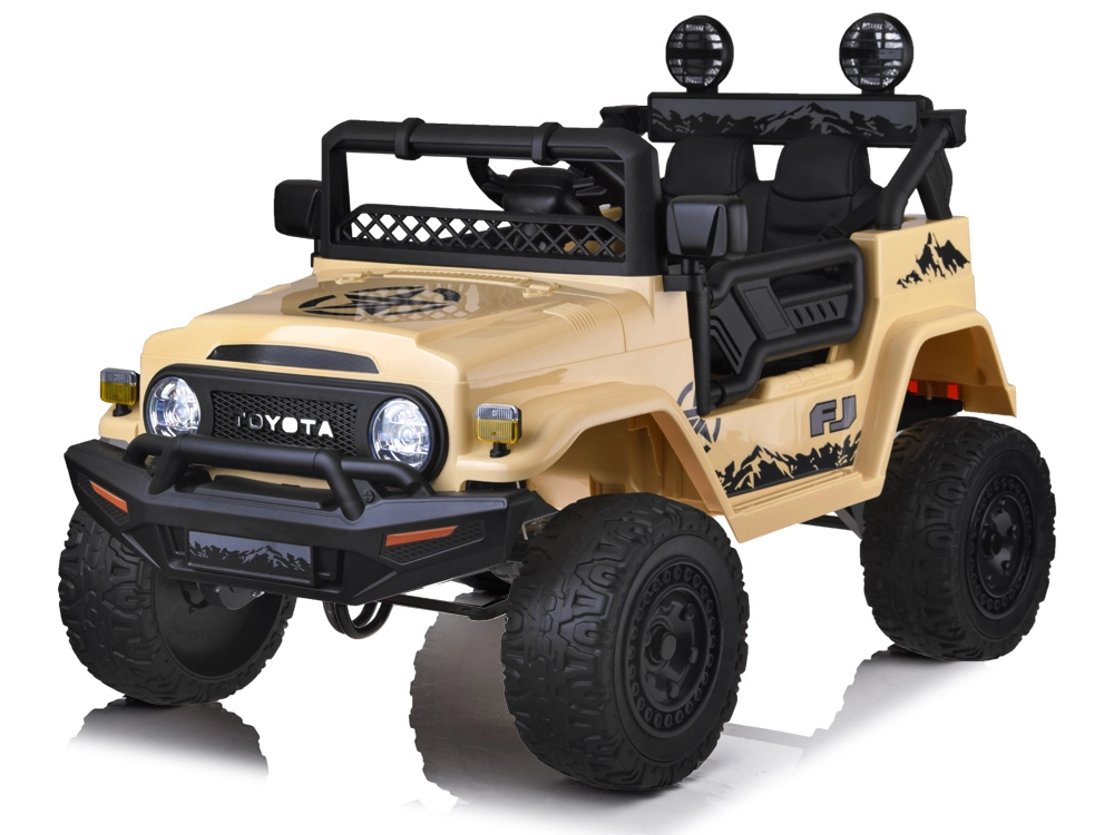 Levně Elektrické autíčko Toyota FJ Cruiser pro děti – Béžová