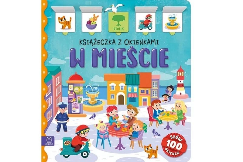 W mieście – knížka s okénky (100 okének)