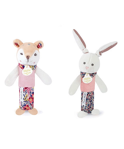Levně Doudou pískací chrastítko srnka 17 cm
