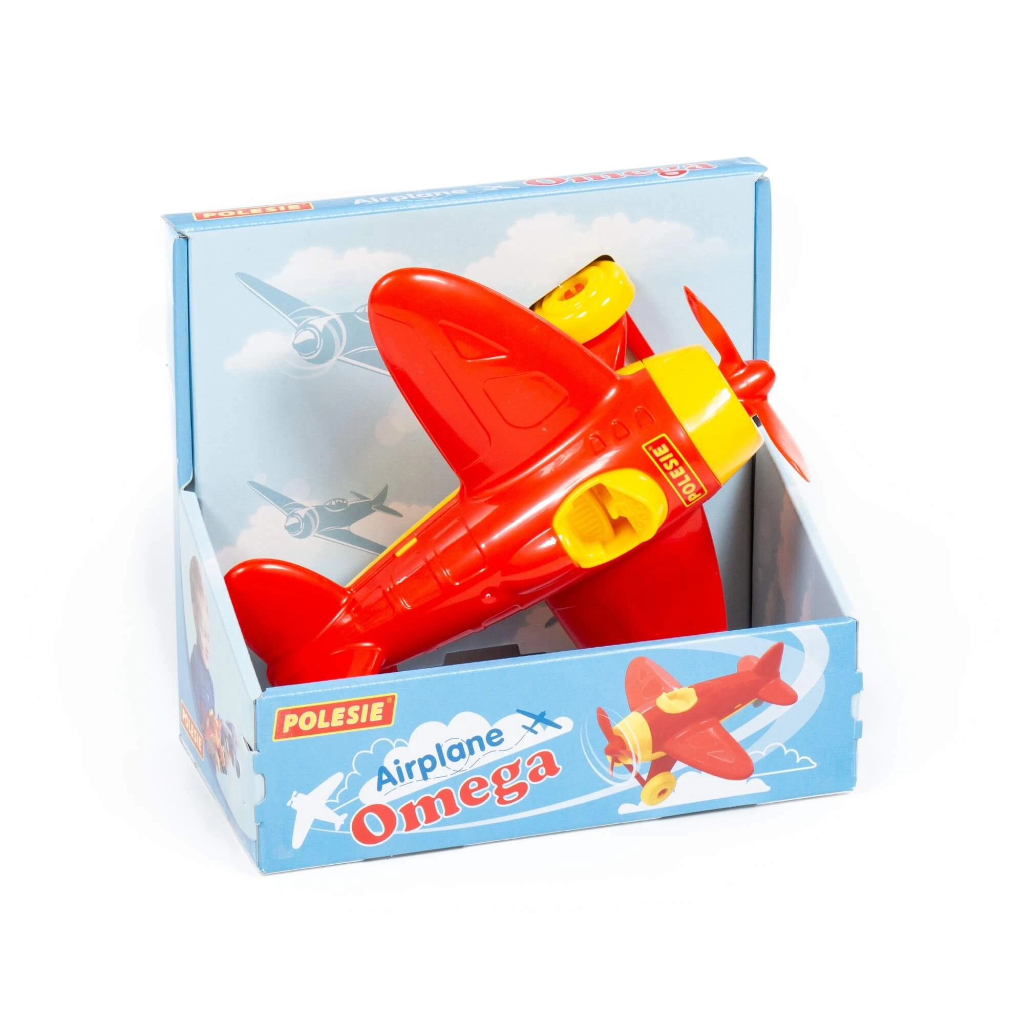 Plastové letadlo Omega pro děti Polesie – Červené