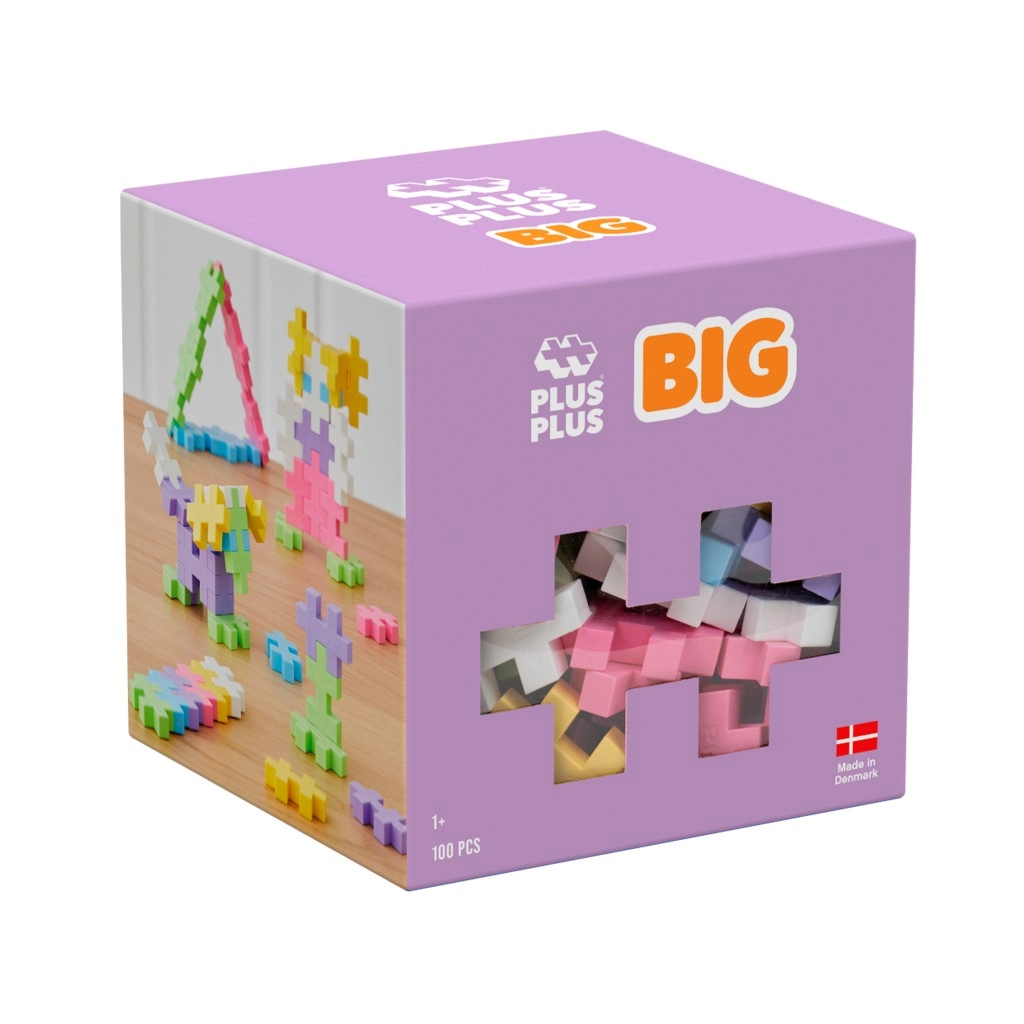 Levně Plus-Plus Big Pastel Mix 100 ks
