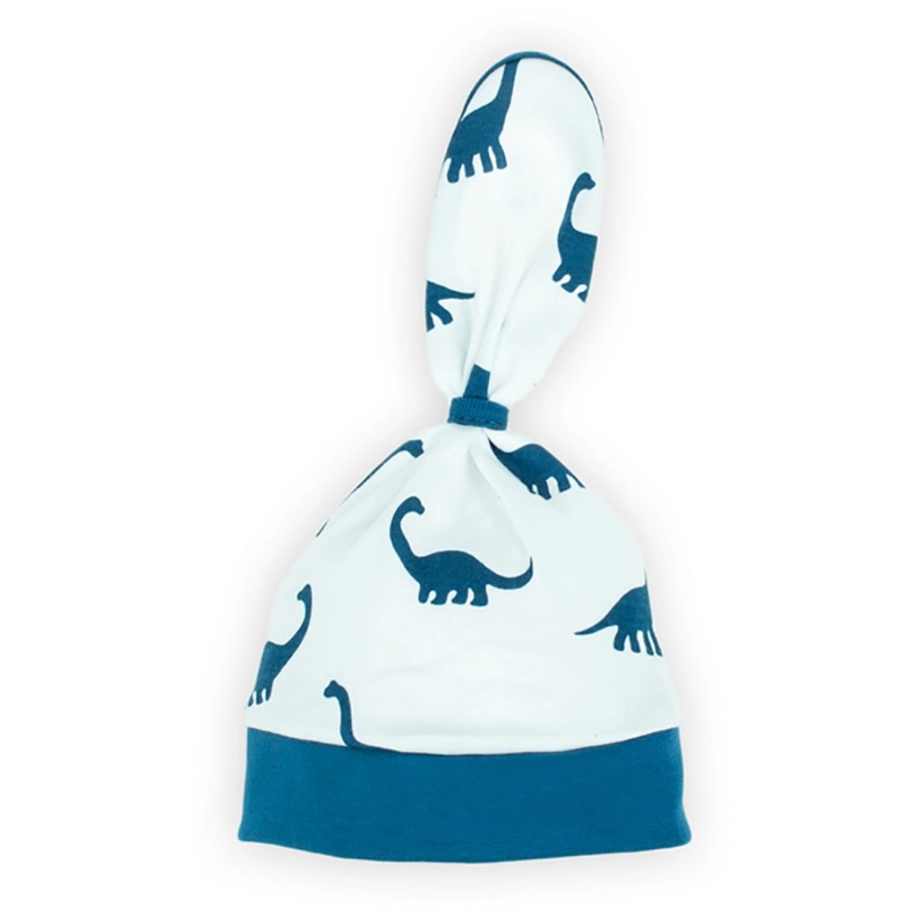 Dojenecká bavlněná čepička Nicol Ivo modrá 68 (4–6 měsíců)