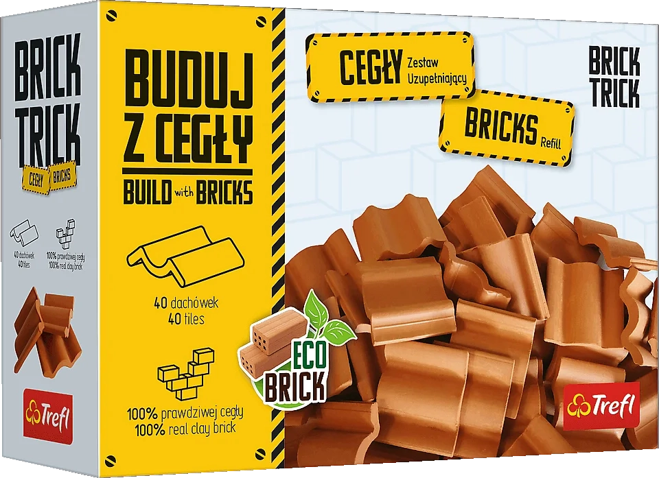 Trefl Brick Trick Náhradní balení střešních tašek 40 ks