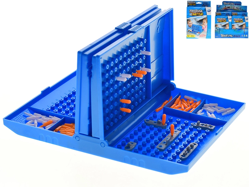 Hra Lodě v plastovém boxu 18 × 14,5 cm