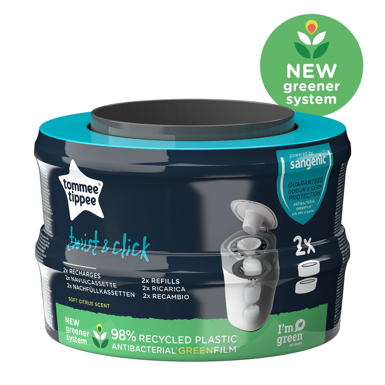 Tommee Tippee Twist & Click náhradní kazeta 2 ks