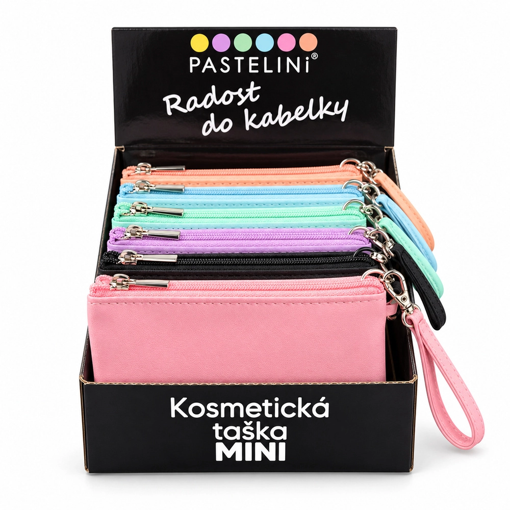 Kosmetická taška MINI Pastelini, potisknutý assort - 1 kus