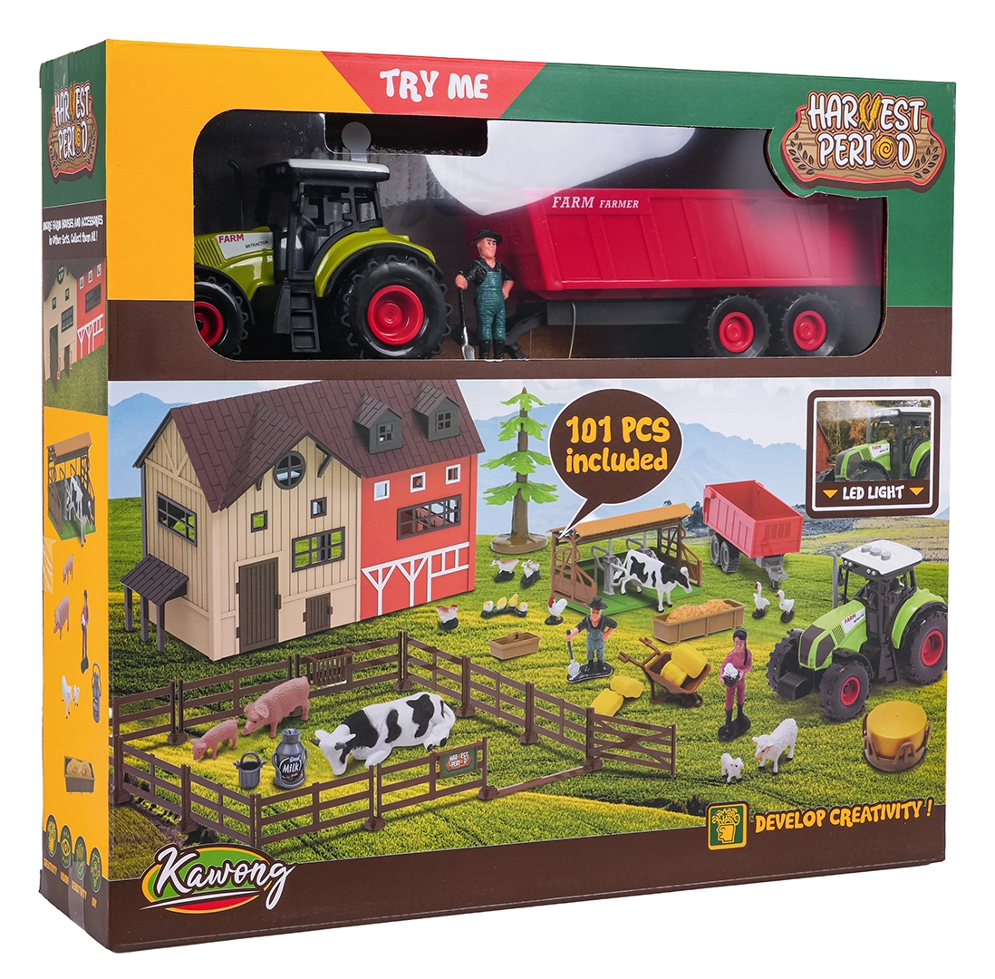 Mega sada farma s traktorem a příslušenstvím