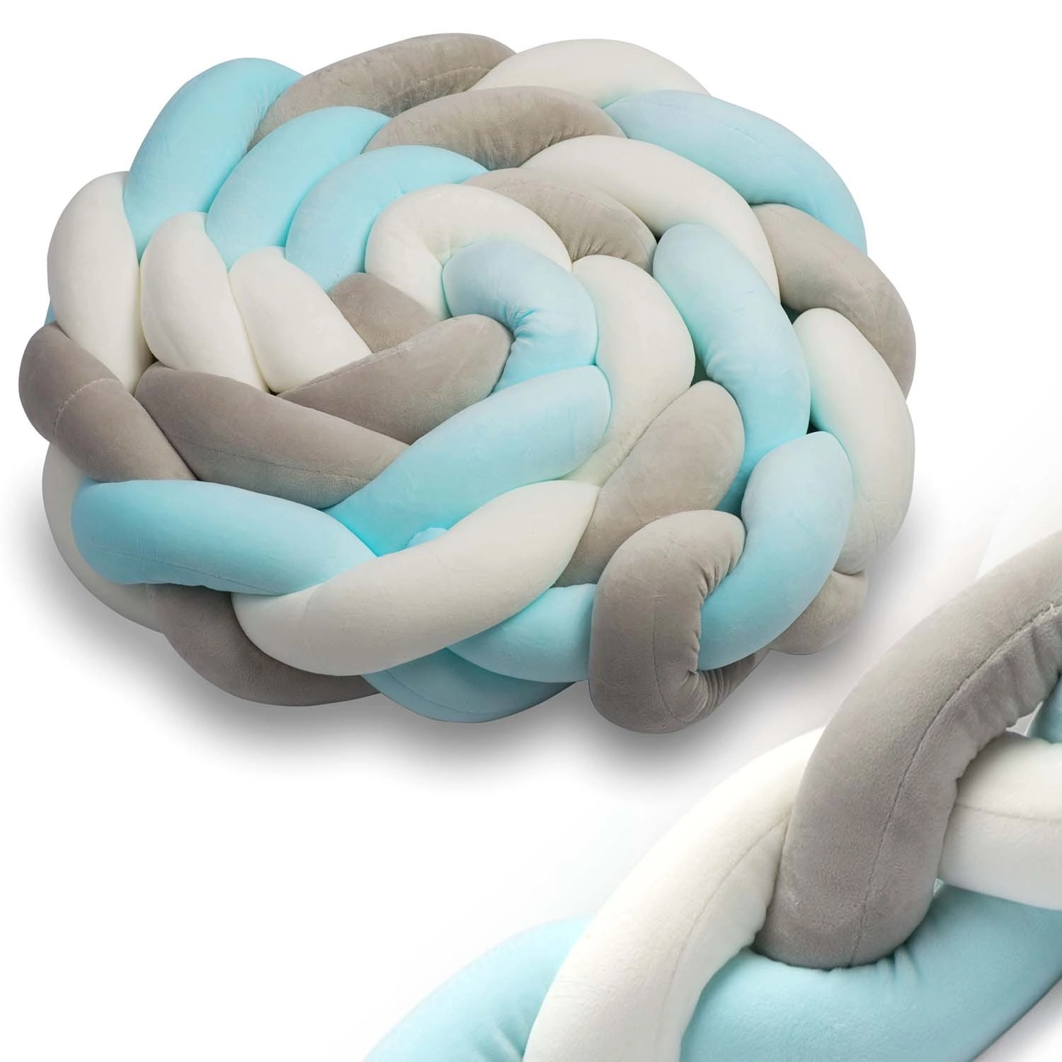 Ricokids nárazník do postýlky modrošedý