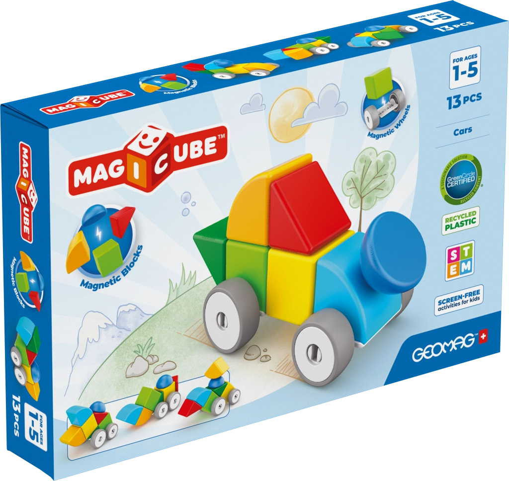 Geomag Magicube auto – magnetická stavebnice 13 dílků