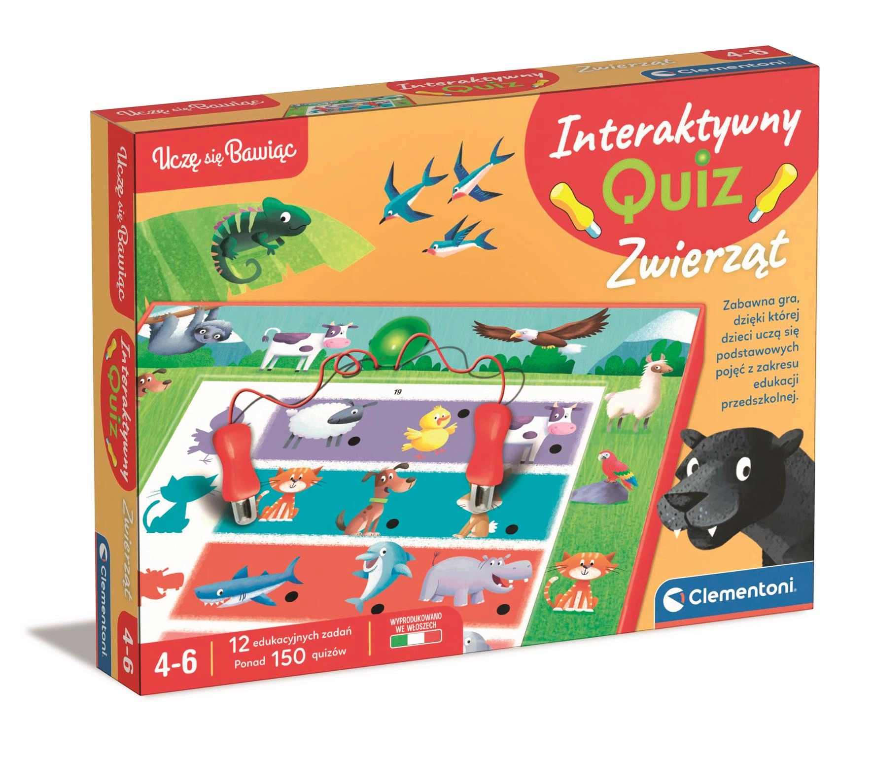 Interaktivní kvíz Zvířata CLEMENTONI (4–6 let)