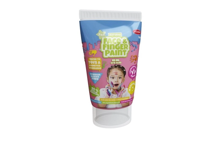 Boti Natural růžová přírodní barva na malování prsty a obličej 65 ml