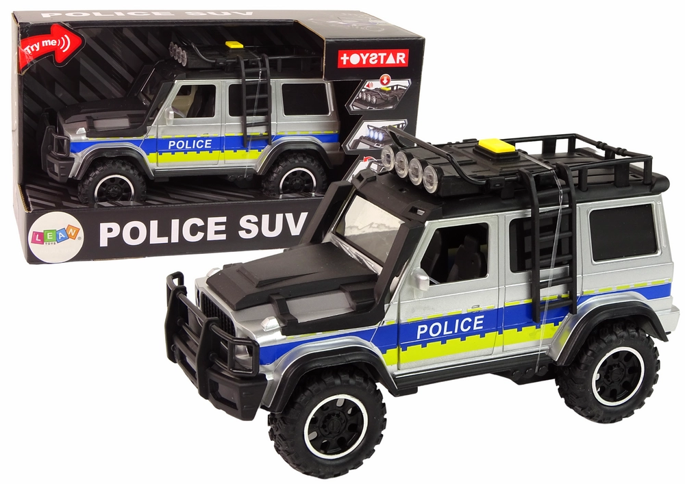 LEANToys Terénní policejní auto
