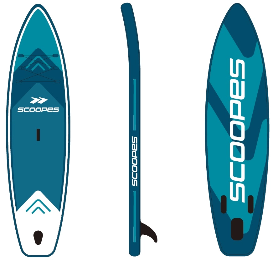 Nafukovací paddleboard VELO 320 cm s příslušenstvím – modrý