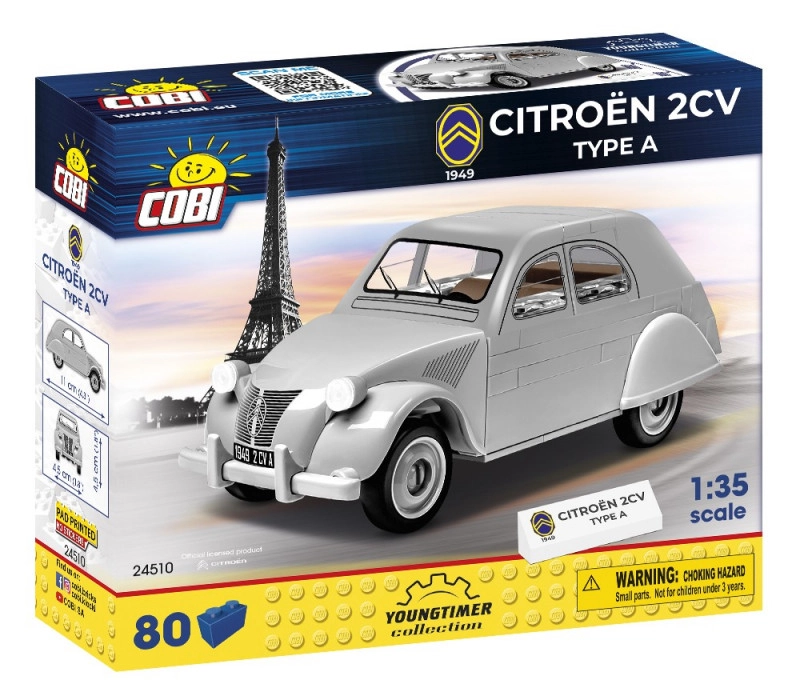 Levně COBI 24510 Youngtimer Automobil Citroën 2CV ,,Kachna" TYPE A