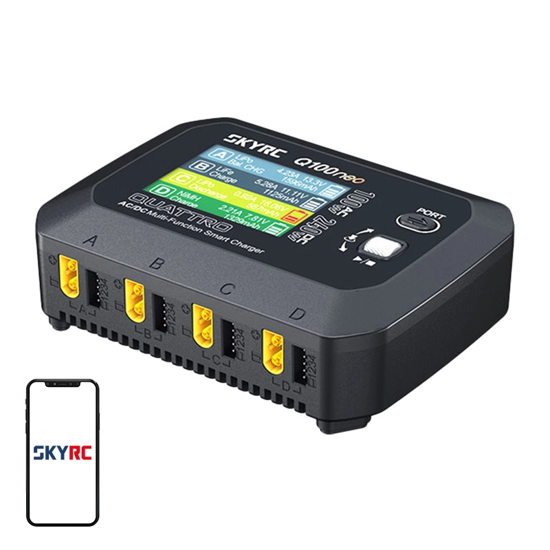 SkyRC Q100neo AC/DC multifunkční inteligentní nabíječka pro modelářské baterie
