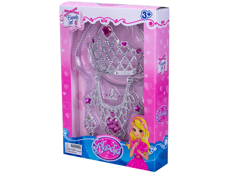 Dětská sada krásy s korunkou a šperky