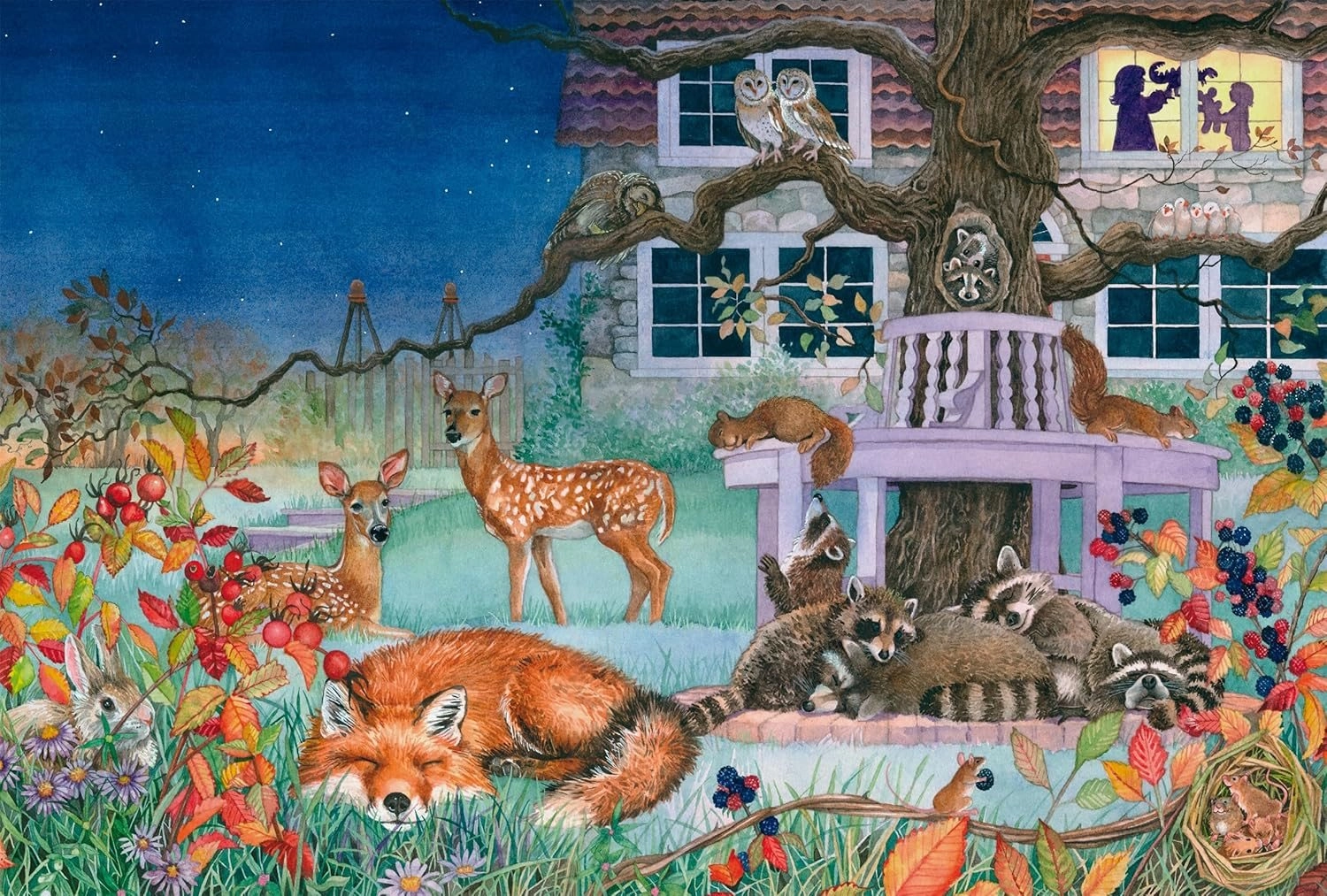 Puzzle Noční návštěva 100 dílků SCHMIDT