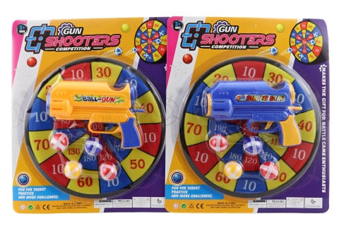 Terč s míčky + pistolka