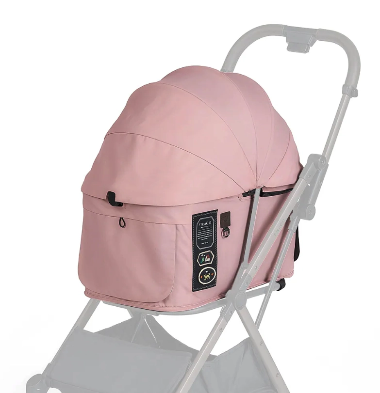 FIKAGO stříška a potah na kočárek FTG2 mist pink