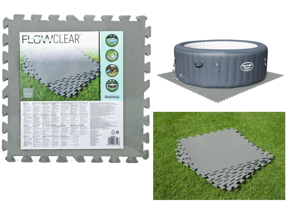 Levně Pěnová podložka pod bazén 50 × 50 cm BESTWAY, sada 9 ks