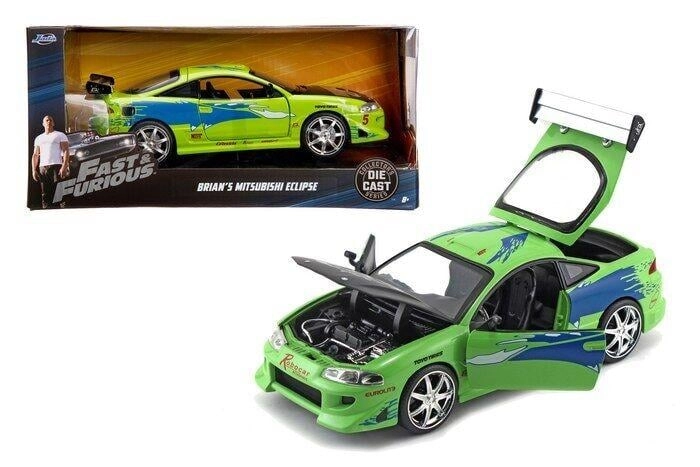 kovový model auta jada toys mitsubishi eclipse 1995 rychle a zběsile 1:24