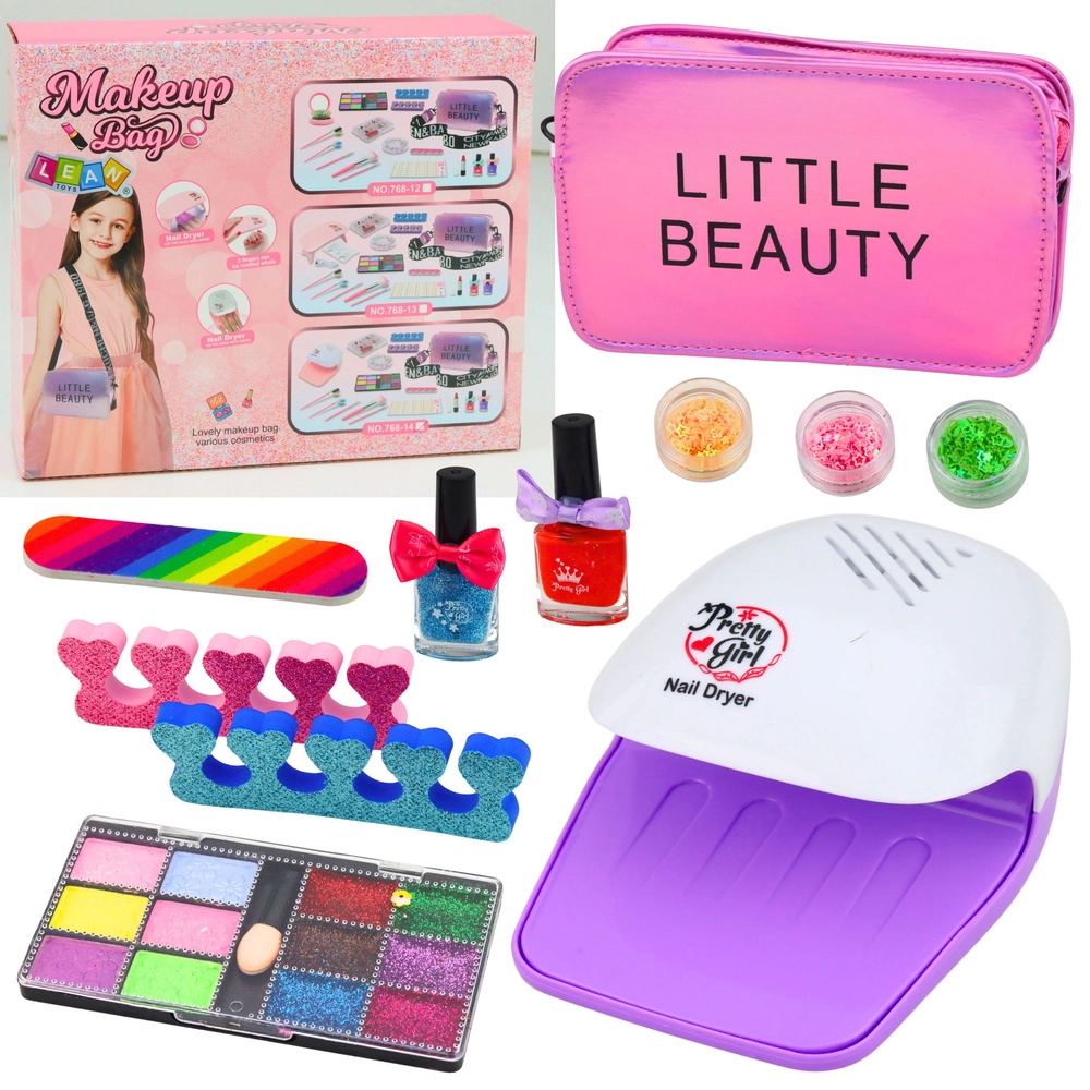 Dětská sada krásy do manikúry a make-upu s kabelkou, 20 dílů