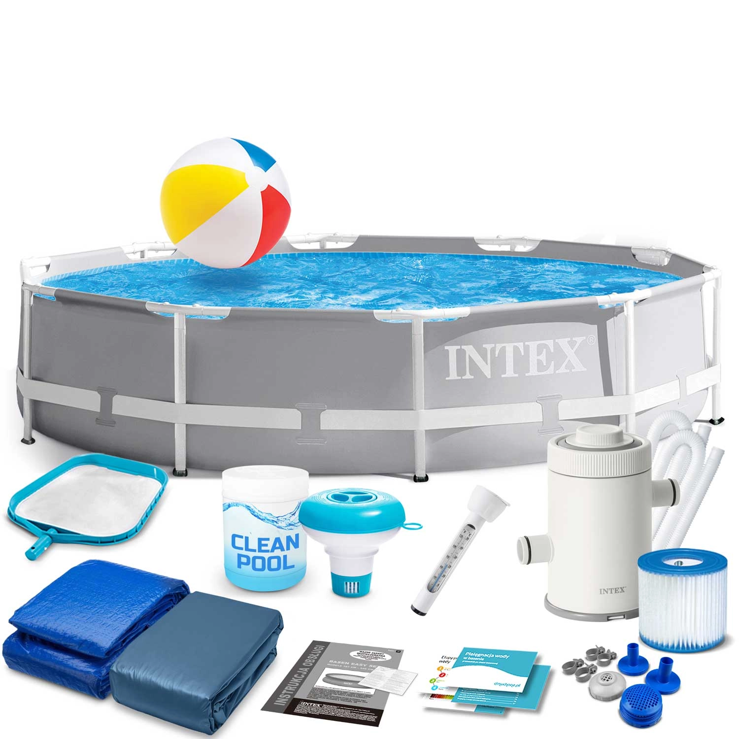 Zahradní rámový bazén 305 × 76 cm set INTEX