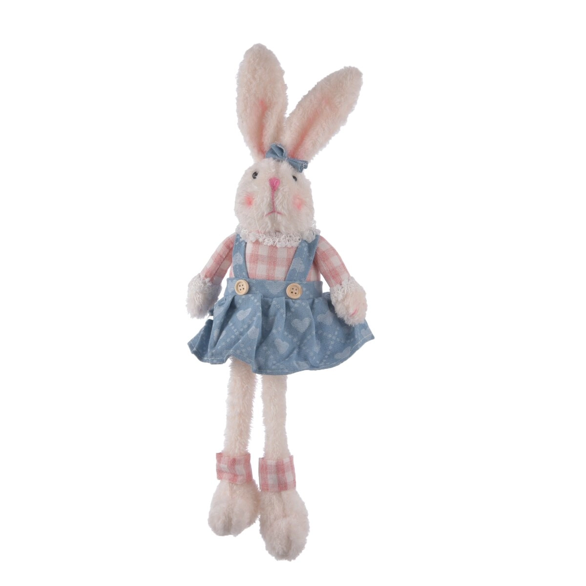 Levně Plyšový zajíc se sukní, sedící, 51 cm