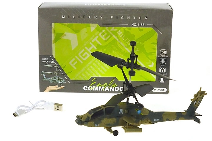Helikoptéra ovládaná rukou Military fighter