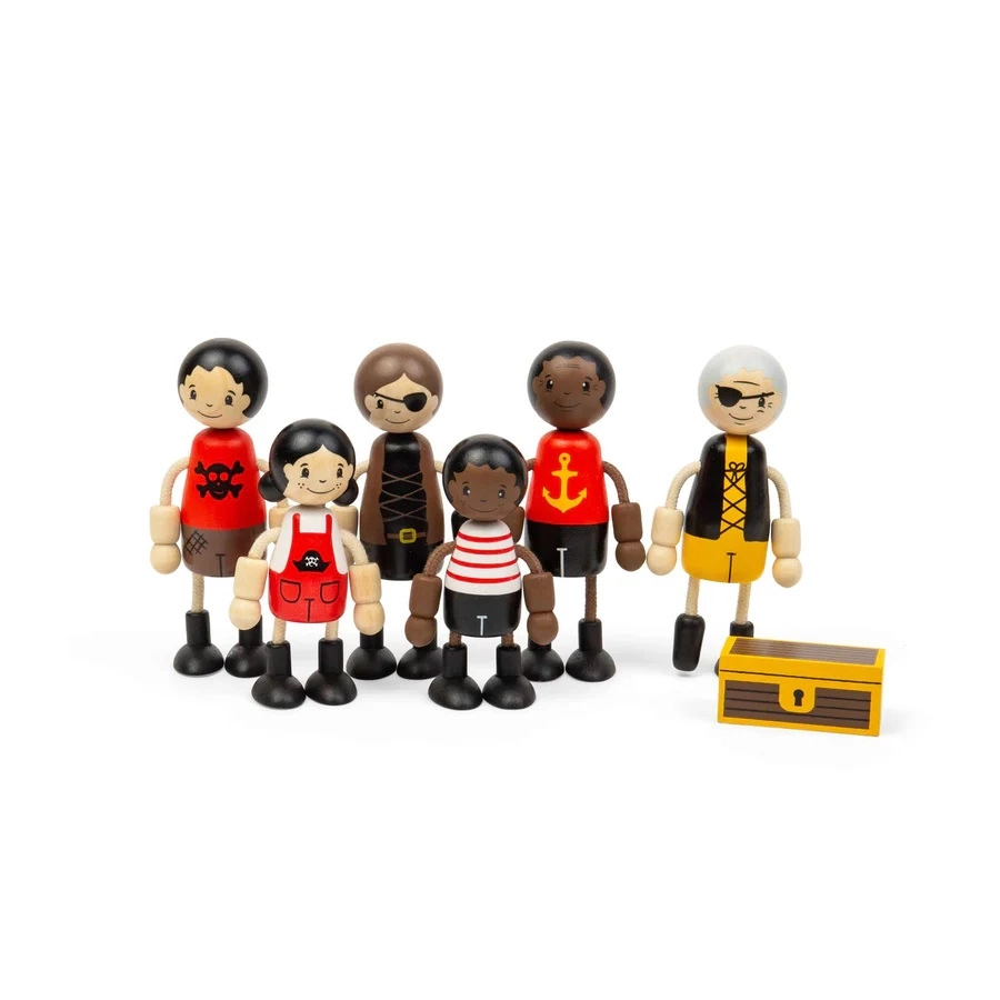 Bigjigs Toys dřevěné figurky Piráti
